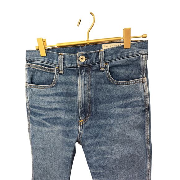 Rag & Bone Skinny Jeans Raw Hem Dark Wash 27 EUC - Picture 2 of 9